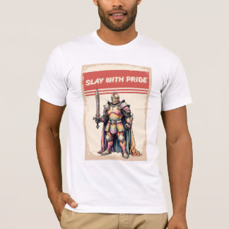 LGBTQ Knight Vintag Rainbow T-Shirt