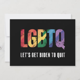 LGBTQ Lasst uns Biden dazu bringen, den Gay Pride  Einladung