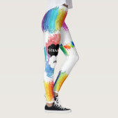 LGBTQ - Leggings - Anstreichen des Regenbogens (Rechts)