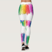LGBTQ - Leggings - Anstreichen des Regenbogens (Rückseite)