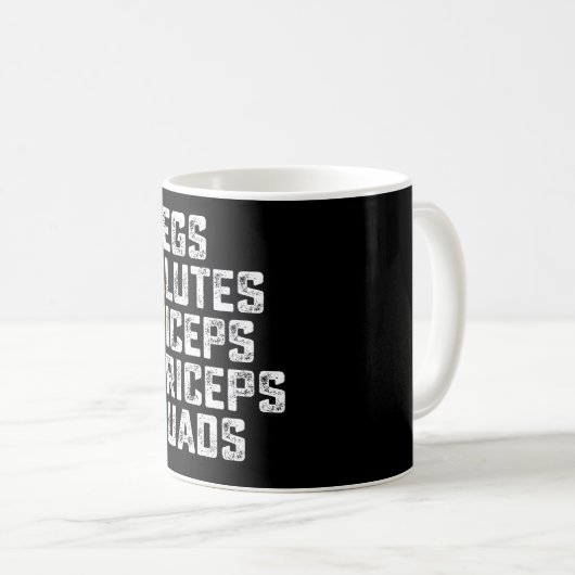 LGBTQ Legs Glutes Biceps Triceps Quads Funny Gym Kaffeetasse (VorderseiteRechts)