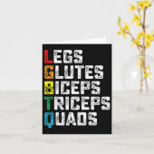 Lgbtq Legs Glutes Biceps Triceps Quads Gym G Karte (Gelbe Blume)
