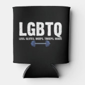 LGBTQ Legs Glutes Biceps Triceps Quads Gym Lover Dosenkühler (Vorderseite)