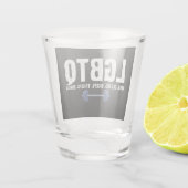 LGBTQ Legs Glutes Biceps Triceps Quads Gym Lover Schnapsglas (Rückseite)