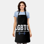 LGBTQ Legs Glutes Biceps Triceps Quads Gym Lover Schürze (Getragen)