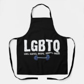 LGBTQ Legs Glutes Biceps Triceps Quads Gym Lover Schürze (Vorderseite)