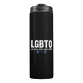 LGBTQ Legs Glutes Biceps Triceps Quads Gym Lover Thermosbecher (Vorderseite)