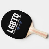 LGBTQ Legs Glutes Biceps Triceps Quads Gym Lover Tischtennis Schläger (Seitenansicht)