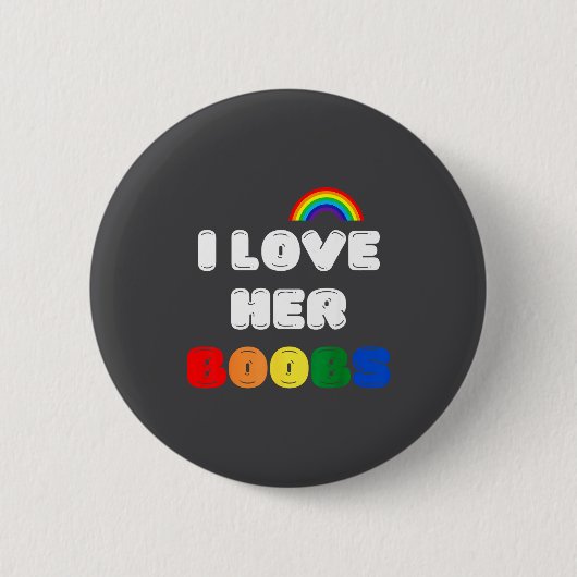 Lgbtq+ Lesbian Matching Couples Compliment I Love  Button (Vorderseite)