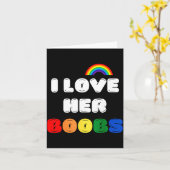 Lgbtq+ Lesbian Matching Couples Compliment I Love  Karte (Gelbe Blume)