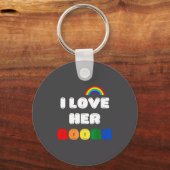 Lgbtq+ Lesbian Matching Couples Compliment I Love  Schlüsselanhänger (Vorderseite)