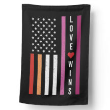 LGBTQ Lesbian Pride Liebe gewinnt amerikanische Fl