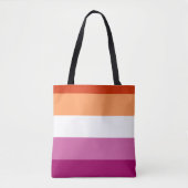 LGBTQ Lesbische Flagge Tasche (Vorderseite)