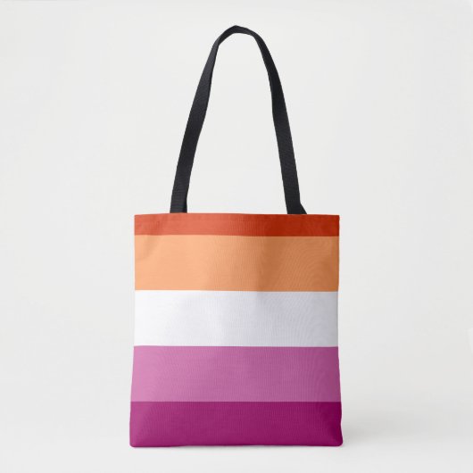 LGBTQ Lesbische Flagge Tasche (Vorderseite)