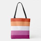 LGBTQ Lesbische Flagge Tasche (Rückseite)