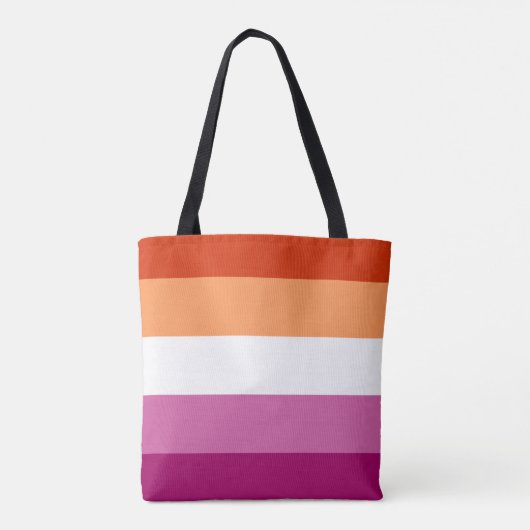 LGBTQ Lesbische Flagge Tasche (Rückseite)