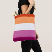 LGBTQ Lesbische Flagge Tasche (Von Nahem)