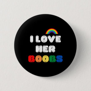 Lgbtq+ Lesbische passende Paare Kompliment Ich lie Button