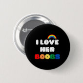 Lgbtq+ Lesbische passende Paare Kompliment Ich lie Button (Vorne & Hinten)