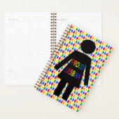 LGBTQ Lesbische Silhouette und Rainbow Ladys Planer (Anzeige)