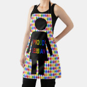 LGBTQ Lesbische Silhouette und Rainbow Ladys Schürze (InSitu)