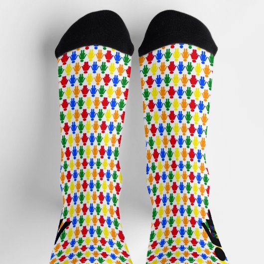LGBTQ Lesbische Silhouette und Rainbow Ladys Socken (Oben)