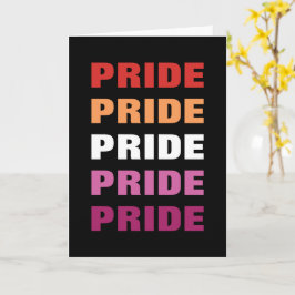 LGBTQ Lesbischer Pride Anpassbarer, wiederholter T Karte