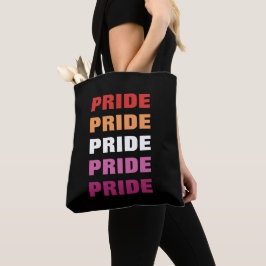 LGBTQ Lesbischer Pride Anpassbarer, wiederholter T Tasche