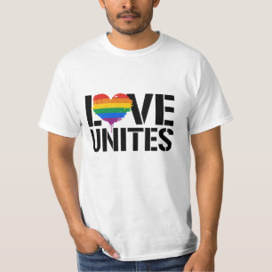 LGBTQ LIEBE EINHEIT T-Shirt