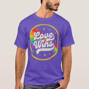 LGBTQ Liebe gewinnt Gay Pride LGBT Ally Rainbow Fl T-Shirt