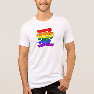 LGBTQ-LIEBE in Kanji und chinesischer Liebe ist Li Tri-Blend Shirt