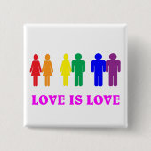 LGBTQ-Liebe ist Liebe. Button (Vorderseite)