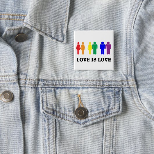 LGBTQ-Liebe ist Liebe. Button (Beispiel)