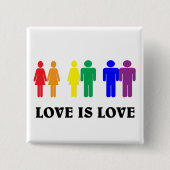 LGBTQ-Liebe ist Liebe. Button (Vorderseite)