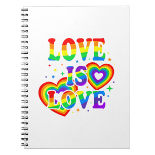 LGBTQ Liebe ist Liebe Gay Pride LGBT Regenbogenfla Notizblock
