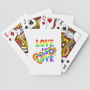 LGBTQ Liebe ist Liebe Gay Pride LGBT Regenbogenfla Spielkarten