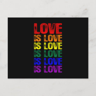 LGBTQ Liebe ist Liebe ist Liebe Postkarte