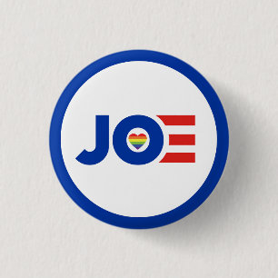 LGBTQ Liebe Joe Biden! Button