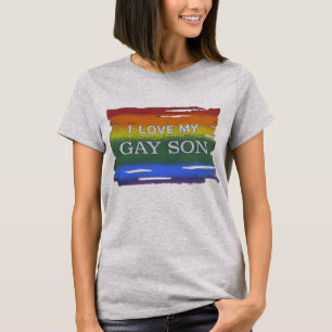LGBTQ Liebe und Gleichheit Rainbow I Liebe My Gay  T-Shirt