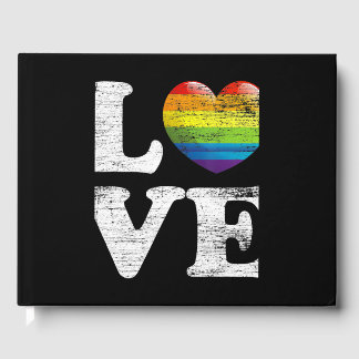 LGBTQ LOVE RAINBOW FLAG PRIDE MONTH VALENTINSTAG GÄSTEBUCH