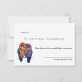 LGBTQ+ Lovely simple budget Ewige Unity RSVP Karte (Rückseite)