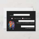 LGBTQ+ Lovely simple budget Ewige Unity RSVP Karte (Rückseite)