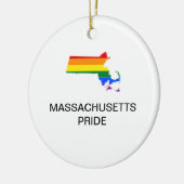 LGBTQ MASSACHUSETTS PRIDE Keramik Keramik Ornament (Links)