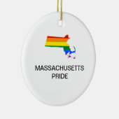 LGBTQ MASSACHUSETTS PRIDE Keramik Ornament (Rechts)