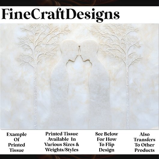 LGBTQ Men X7 Decoupage aus Minimalistisch-Romatisc Seidenpapier