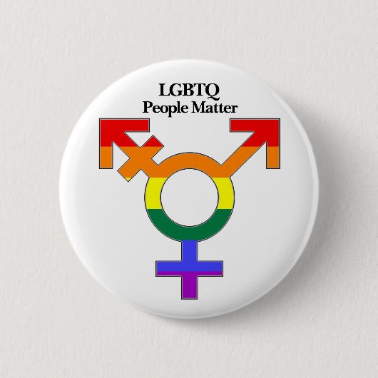 LGBTQ-Menschen sind wichtig Button (Vorderseite)