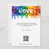 🌈 🐦 LGBTQ mit Hochzeit von Lieben Save The Date (Rückseite)