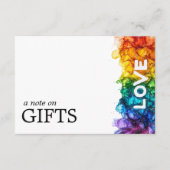 LGBTQ mit 🌈 Liebe Begleitkarte (Vorderseite)
