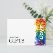 LGBTQ mit 🌈 Liebe Begleitkarte (Stehend Vorderseite)
