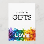 🌈 LGBTQ mit Liebe gestrichen Begleitkarte (Vorderseite)